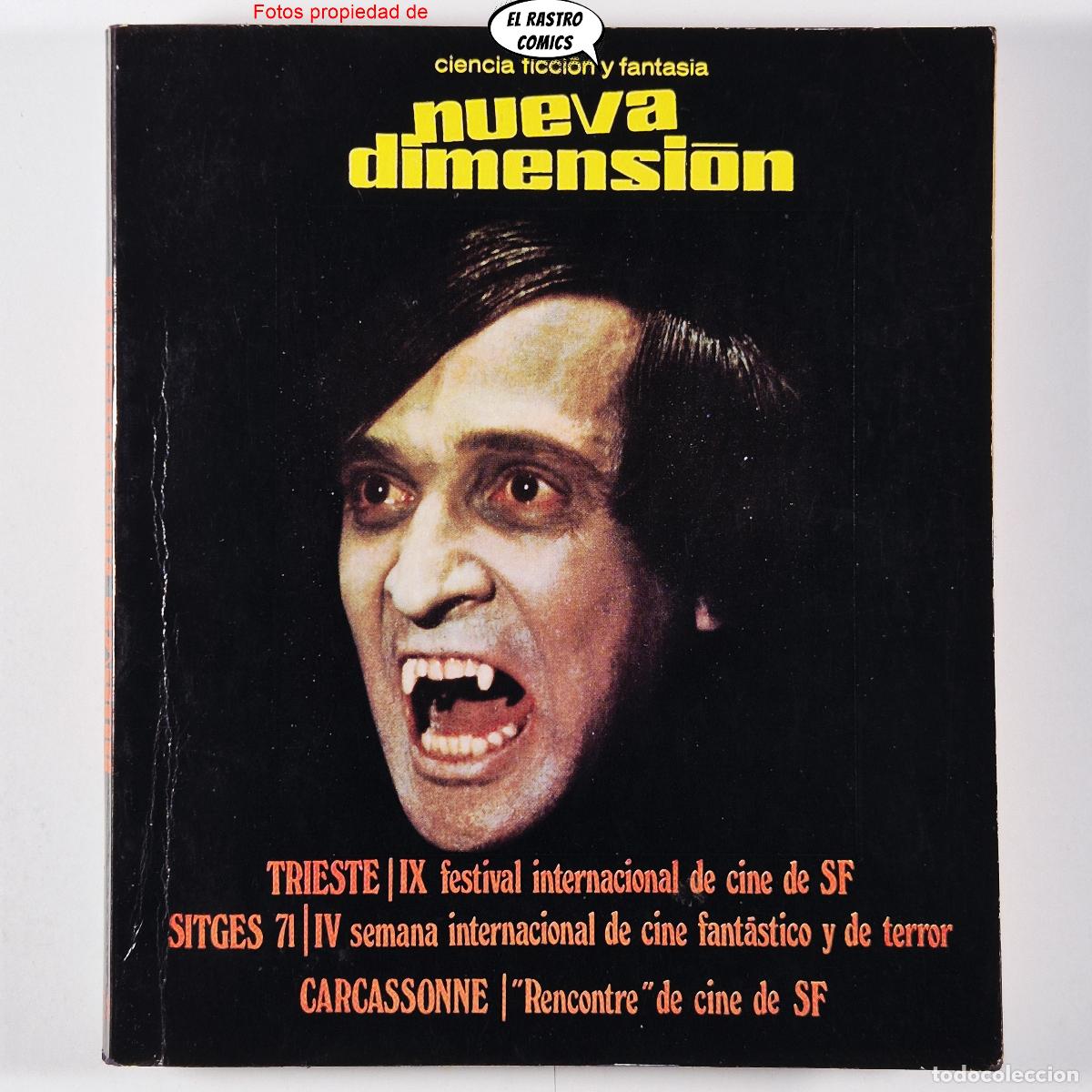 Libros de segunda mano: Nueva Dimensi&oacute;n n&ordm; 28, ed Dronte, Festival 1971 Trieste Sitges Carcassonne Ciencia ficci&oacute;n, revista