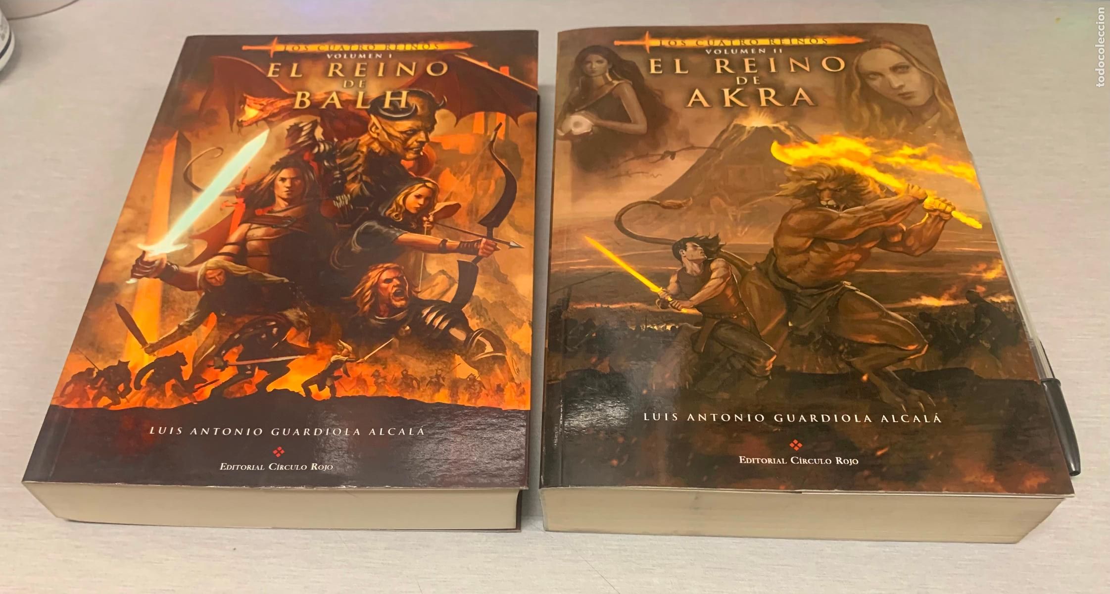 Libros de segunda mano: EL REINO DEL BALH - EL REINO DE AKRA / LOS CUATRO REINOS VOLUMEN I Y II / GUARDIOLA / C&Iacute;RCULO ROJO