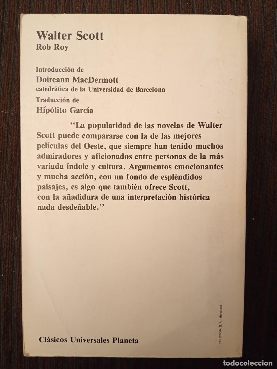 Libros de segunda mano: Walter Scott. Rob Roy - Foto 2