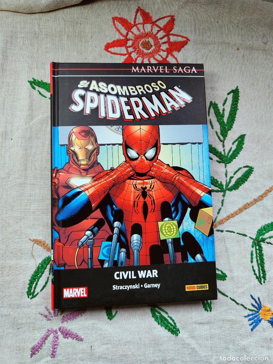Libros de segunda mano: Spiderman. Marvel Saga 11. Civil War. Bendis. Panini. Est&aacute; como nuevo.