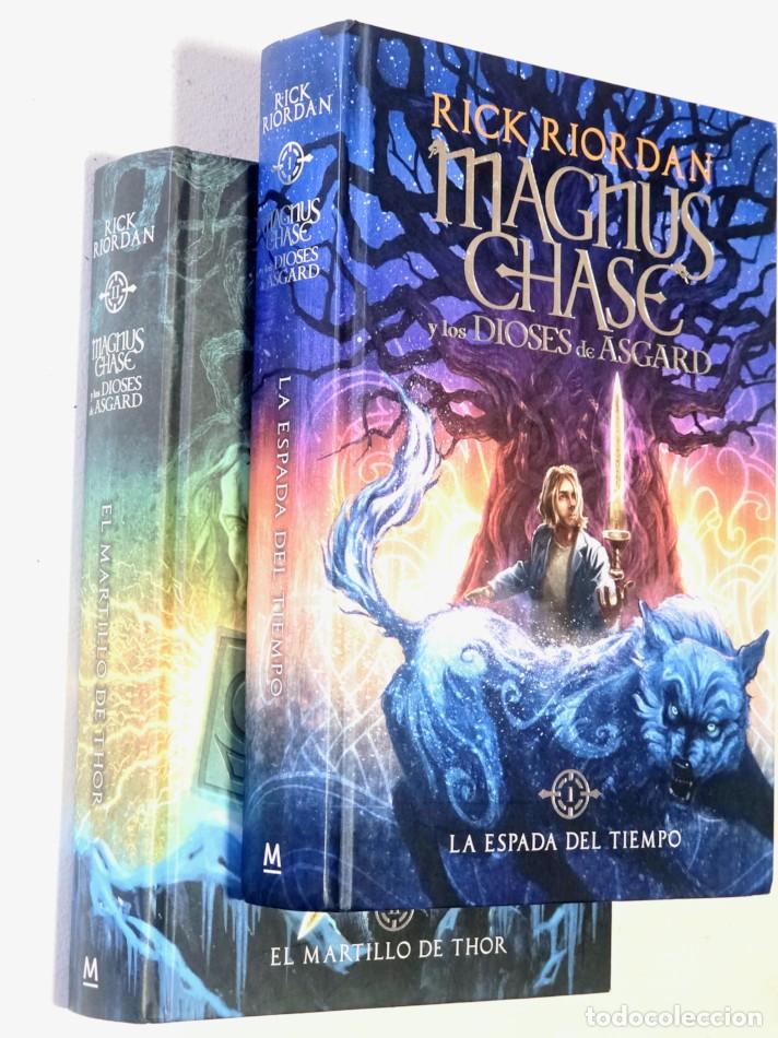 Libros de segunda mano: PACK 2: MAGNUS CHASE. LA ESPADA DEL TEMPO - EL MARTILLO DE THOR - RIORDAN, Rick