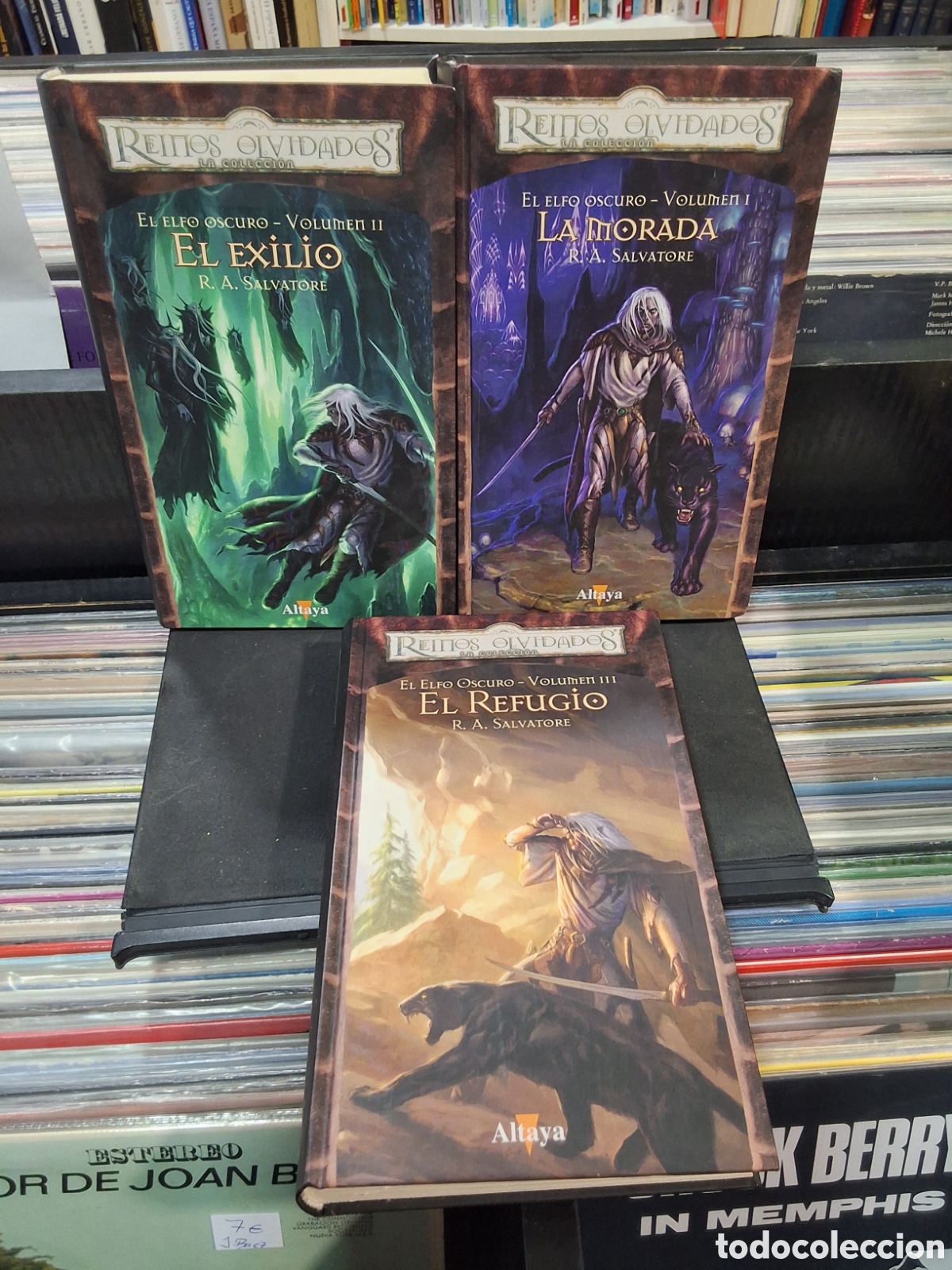 Libros de segunda mano: EL ELFO OSCURO - TRES VOL&Uacute;MENES - R.A. SALVATORE - REINOS OLVIDADOS