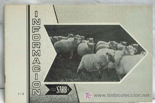 Libri di seconda mano: SARB Nutrici&oacute;n animal Notas destete precoz cordero 1965 Soci&eacute;t&eacute; Alimentation Recherches biologiques