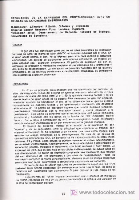 Libros de segunda mano: BIOLOGIA MOLECULAR. SETENES JORNADES. PROGRAMA I RESUM DE LES COMUNICACIONS. 1990. - Foto 2