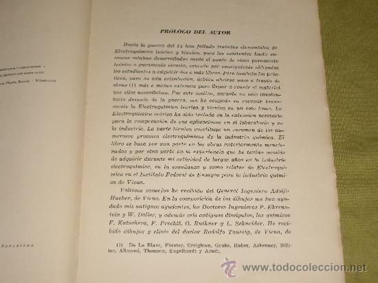 Libros de segunda mano de ciencias: ELECTROQU&Iacute;MICA- ing. VICTOR GAERTNER - Foto 4