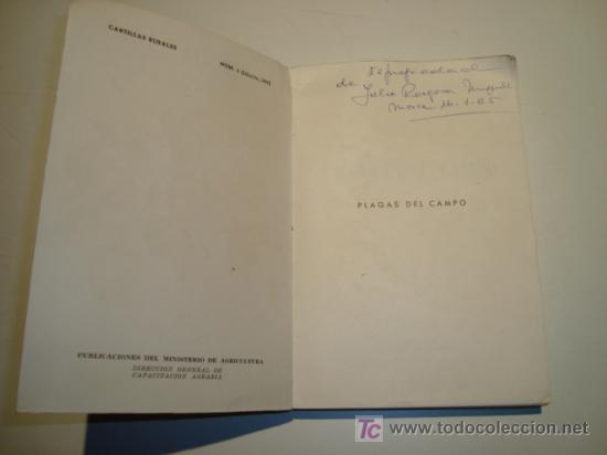 Libros de segunda mano: PLAGAS DEL CAMPO POR SILVERIO PLANES. SEXTA EDICION (1963) - Foto 4
