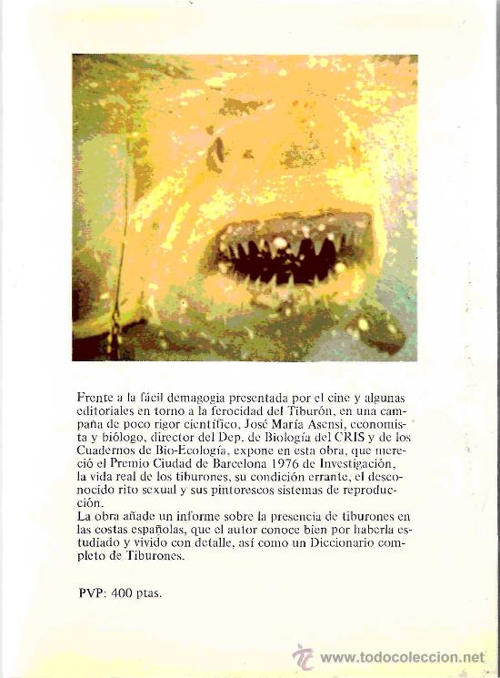 Libros de segunda mano: EL TIBURON , ESE VIEJO DESCONOCIDO - Foto 2