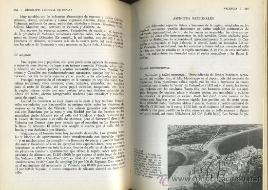 Libros de segunda mano: GEOGRAFIA REGIONAL DE ESPA&Ntilde;A M. DE TERAN Y OTROS - Foto 2