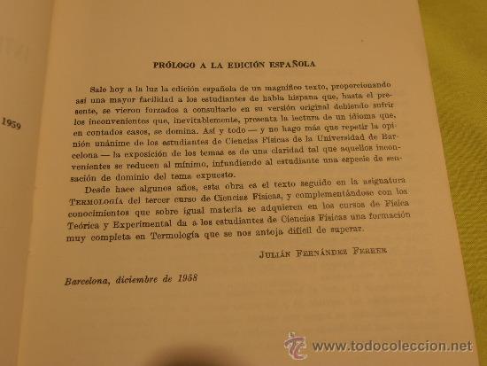 Libros de segunda mano de ciencias: TERMO, DIN&Aacute;MICA, FRANCIS WESTON SEARS - Foto 4