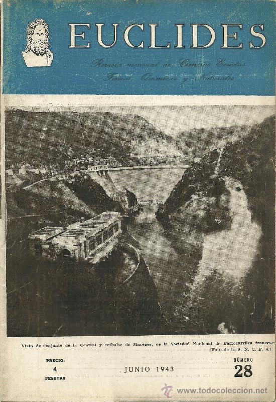 Second hand books of Sciences: Revista Euclides * ABONOS NITROGENADOS * VECTORES * - 1943