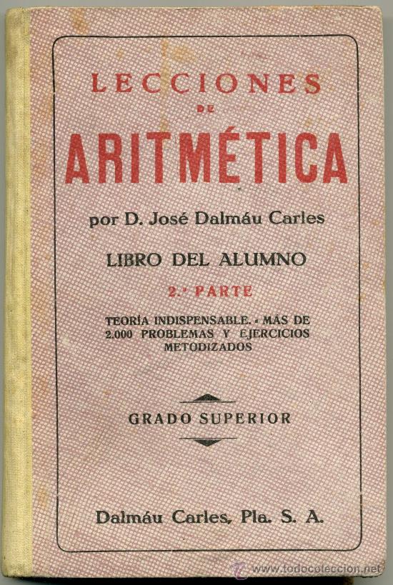 Libros de segunda mano de ciencias: Lecciones de ARITM&Eacute;TICA. - Foto 1