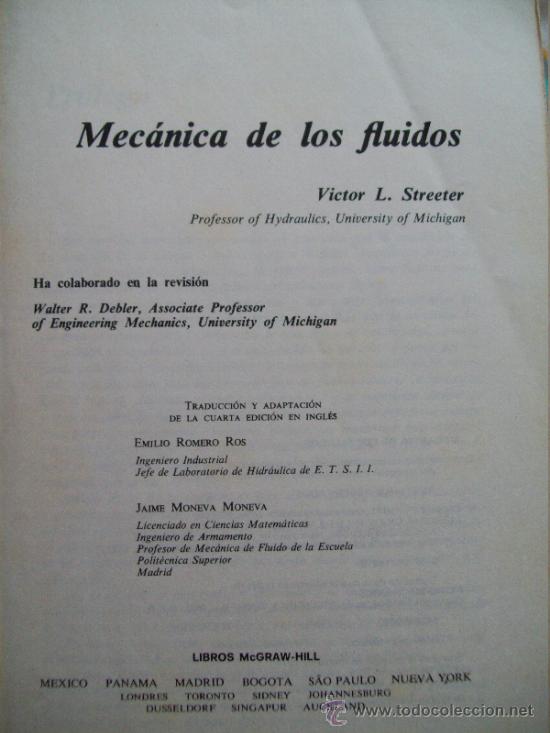 libro: mecánica de los fluídos (mcgraw-hill, 19 - Comprar Libros de ...