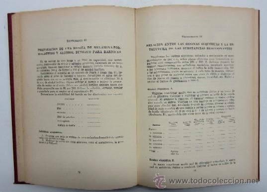 Libros de segunda mano de ciencias: SUBSTANCIAS PLASTICAS EXPERIMENTALES Y RESINAS SINTETICAS - Foto 4