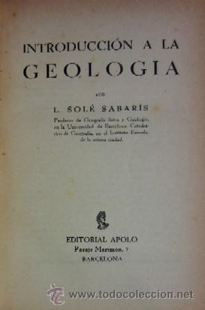 Libros de segunda mano: INTRODUCCION A LA GEOLOGIA - A&Ntilde;O 1938 - Foto 2