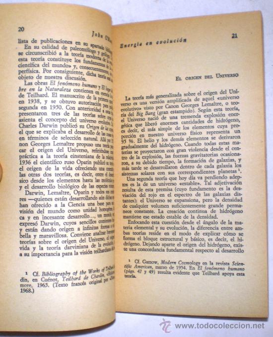 Libros de segunda mano de ciencias: JOHN OMANIQUE: ENERGIA EN EVOLUCION. - Foto 2