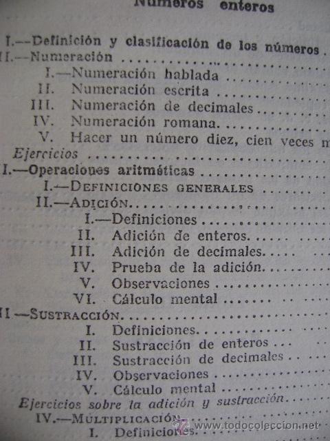 Libros de segunda mano de ciencias: Aritm&eacute;tica razonada. Curso superior. Ediciones Bru&ntilde;o. 550 p&aacute;ginas - Foto 3