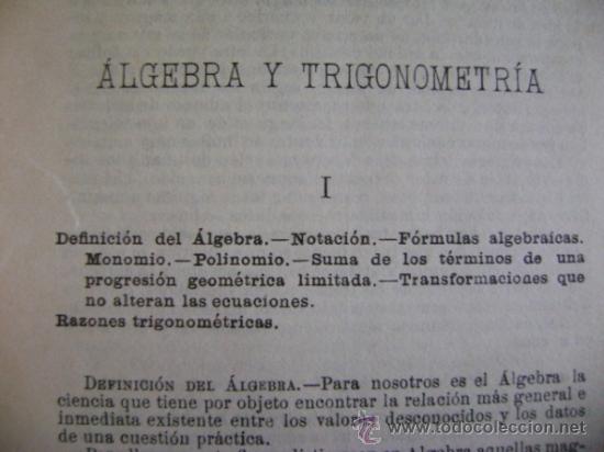 Libros de segunda mano de ciencias: F Toral, &Aacute;lgebra y Trigonometr&iacute;a. - Foto 2