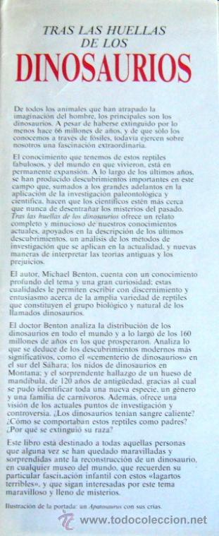 Libros de segunda mano: TRAS LAS HUELLAS DE LOS DINOSAURIOS - Dr. MICHAEL J. BENTON - Foto 3