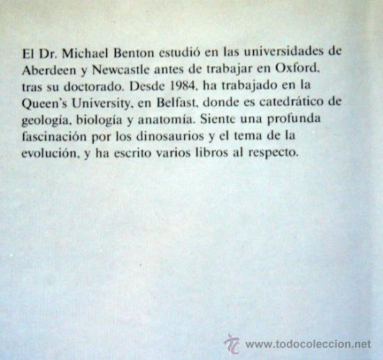 Libros de segunda mano: TRAS LAS HUELLAS DE LOS DINOSAURIOS - Dr. MICHAEL J. BENTON - Foto 4