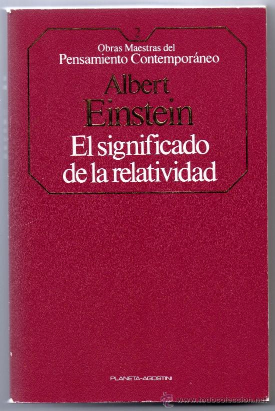 Libros de segunda mano de ciencias: ALBERT EINSTEIN - EL SIGNIFICADO DE LA RELATIVIDAD. - Foto 1