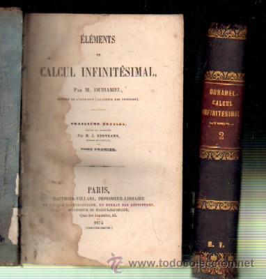 Libros de segunda mano de ciencias: &Eacute;L&Eacute;MENTS DE CALCUL INFINITESIMAL. (2 TOMOS).            A-MAT-347 - Foto 1