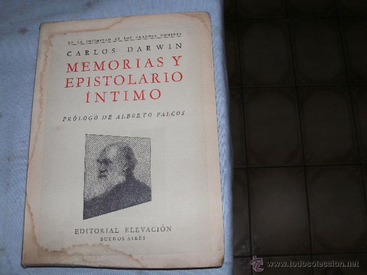 Libros de segunda mano: CARLOS DARWIN - MEMORIAS Y EPISTOLARIO INTIMO - Foto 1