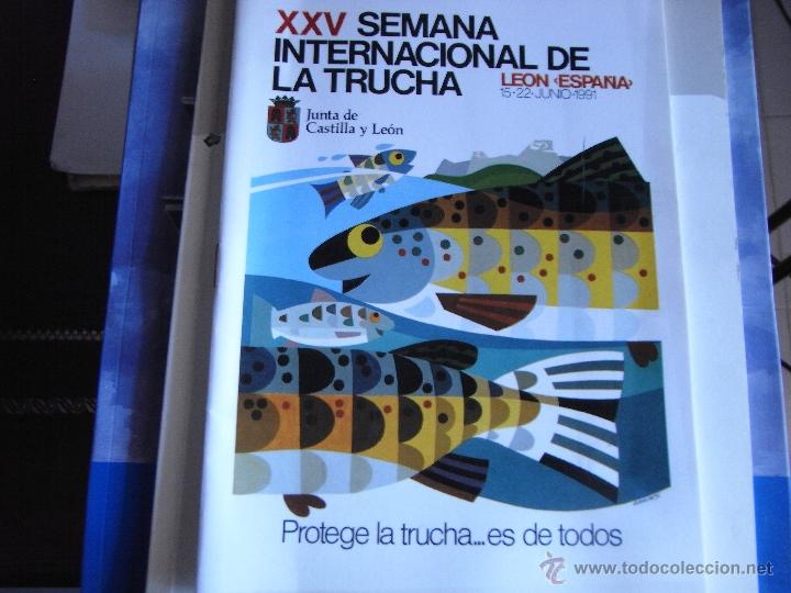 Libros de segunda mano: XXV semana internacional de la trucha. Le&oacute;n. - Foto 1