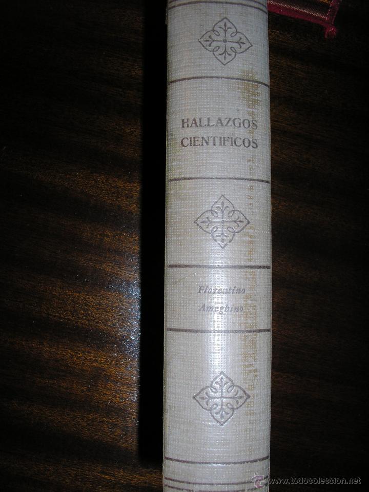 Libros de segunda mano: HALLAZGOS CIENTIFICOS, por Florentino Ameghino - Jackson - Argentina - 1953- 1ra. Edición - Foto 1 - 40676094
