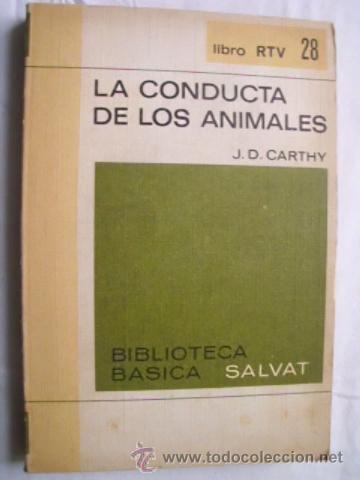 Libros de segunda mano: LA CONDUCTA DE LOS ANIMALES. CARTHY, J.D. 1969 - Foto 1