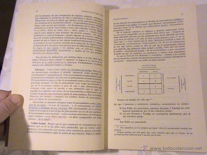 Libros de segunda mano de ciencias: Introducci&oacute;n a la l&oacute;gica formal (autor: Alfredo Dea&ntilde;o) - Foto 2