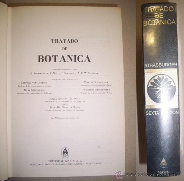 Libros de segunda mano: STRASBURGER, E. Tratado de bot&aacute;nica - Foto 1