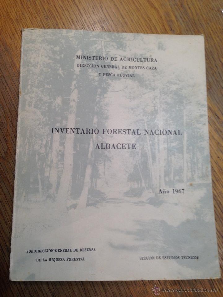 Libri di seconda mano: INVENTARIO FORESTAL NACIONAL ALBACETE - A&Ntilde;O 1967