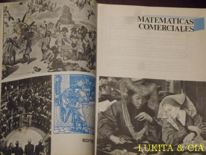 Libros de segunda mano de ciencias: MATEM&Aacute;TICAS COMERCIALES - EDITEX 1986 - Foto 5