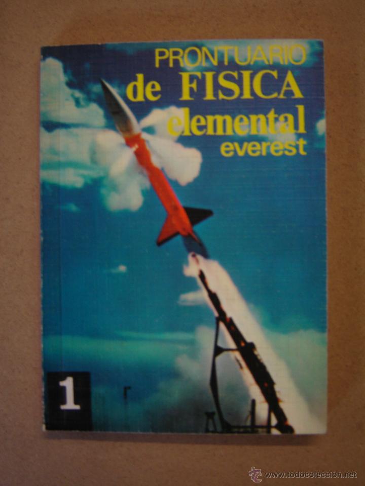 Libros de segunda mano de ciencias: Prontuario de F&iacute;sica elemental - Everest - Foto 1