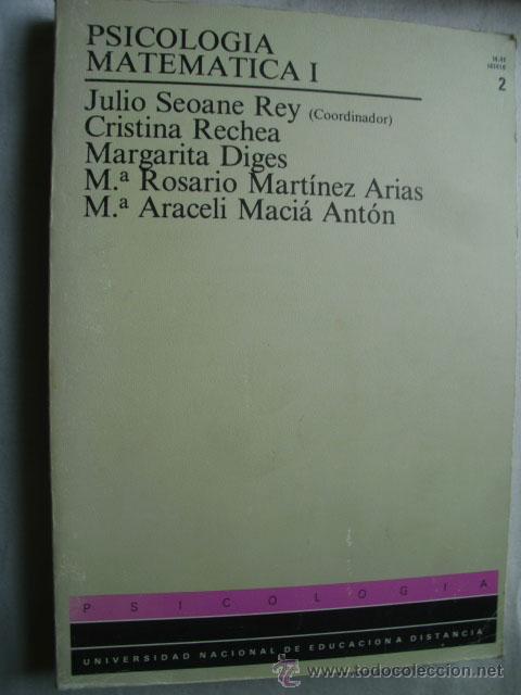 Libros de segunda mano de ciencias: PSICOLOG&Iacute;A MATEM&Aacute;TICA 1. UNED. 1988 - Foto 1