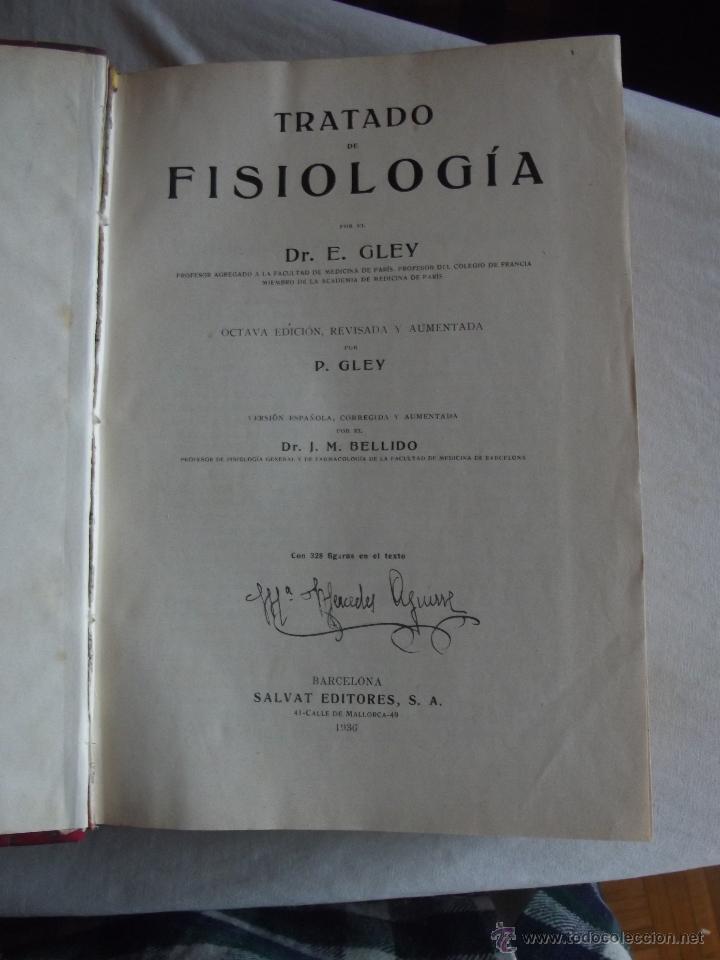 Libros de segunda mano de ciencias: TRATADO DE FISIOLOGIA POR E. GREY - Foto 2
