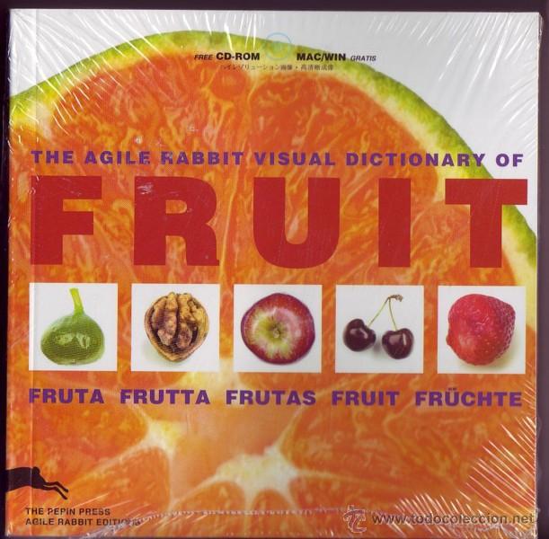 Libros de segunda mano: FRUIT. Libro + CD Rom. Varios. The agile rabbit visual dictionary of fruit. - Foto 1