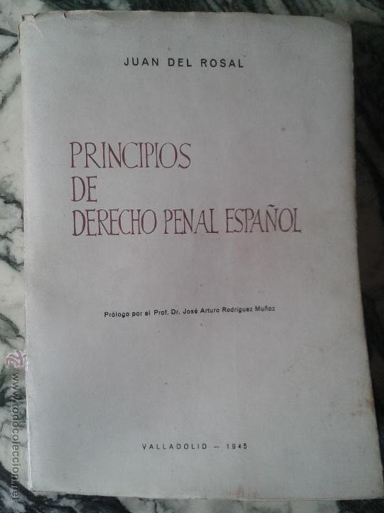 Gebrauchte B&uuml;cher der Wissenschaften: antiguo libro de derecho penal editado en valladolid en 1945
