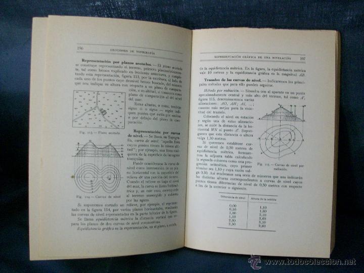 Libros de segunda mano: LECCIONES DE TOPOGRAFIA-DR. LUIS.G. CASTELLA.A&Ntilde;O 1961. - Foto 4