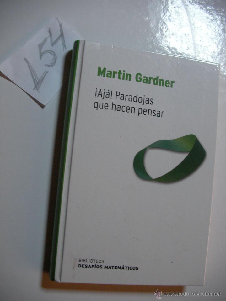 Libros de segunda mano de ciencias: &iexcl;AJA!, PARADOJAS QUE HACEN PENSAR - MARTIN GARDNER - Foto 1