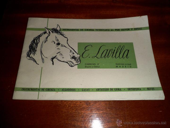 Libri di seconda mano: INSTRUMENTAL DE CIRUGIA VETERINARIA AL POR MAYOR Y DETALL. E. LAVILLA.