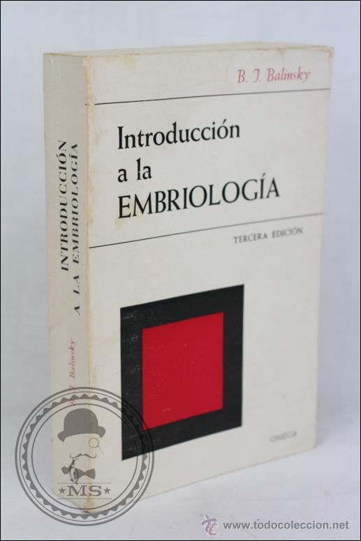 Libros de segunda mano: Libro Introducci&oacute;n a la Embriolog&iacute;a, BJ Balinsky - Ediciones Omega - A&ntilde;o 1975 - Foto 1