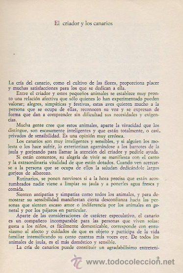 Libros de segunda mano: CR&Iacute;A MODERNA DE LOS CANARIOS. MANUAL PR&Aacute;CTICO. MARINA ROBERTI. ED. DE VECCHI, 1971 - Foto 3