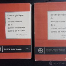 Libros de segunda mano: ESTUDIO GEOLOGICO DEL REBORDE ORIENTAL DE LA CUENCA CARBONIFERA CENTRAL DE ASTURIAS. 2 TOMOS: I.-TEX. Lote 47388753