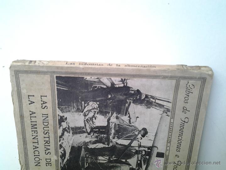 Libros de segunda mano: Las industrias de alimentacion, 1937, Angel Cabrera. - Foto 2
