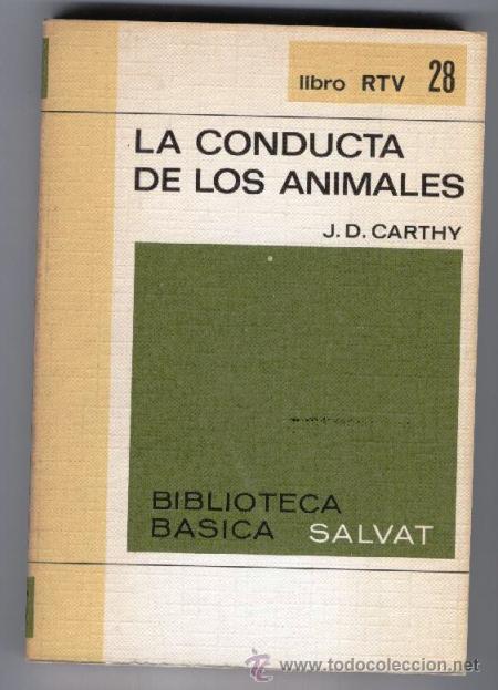 Libros de segunda mano: LA CONDUCTA EN LOS ANIMALES (J.D CARTHY) - 1969 - Foto 1