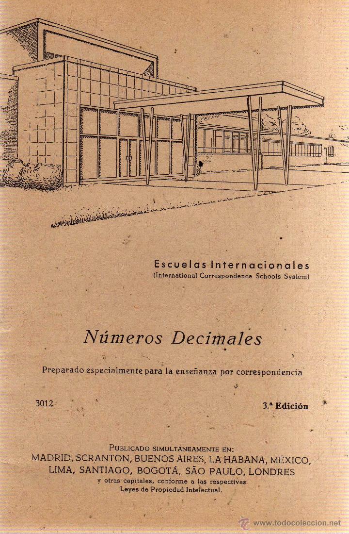 Libros de segunda mano de ciencias: Escuelas Internacionales - N&uacute;meros Decimales - CJ175 - Foto 1