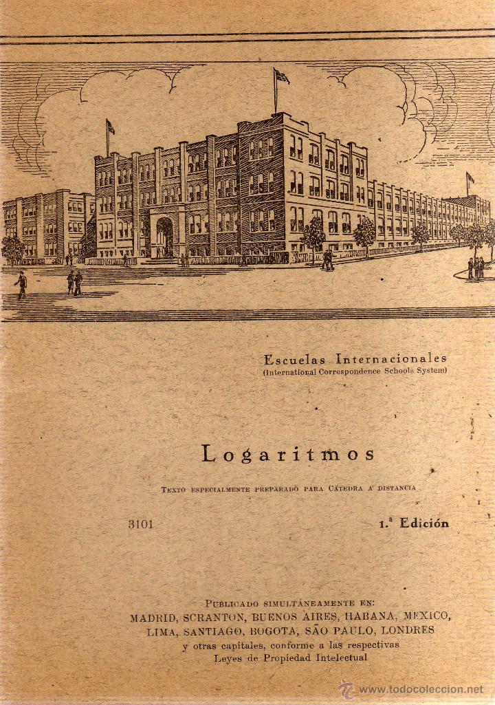 Libros de segunda mano de ciencias: Escuelas Internacionales - Logaritmos - CJ175 - Foto 1