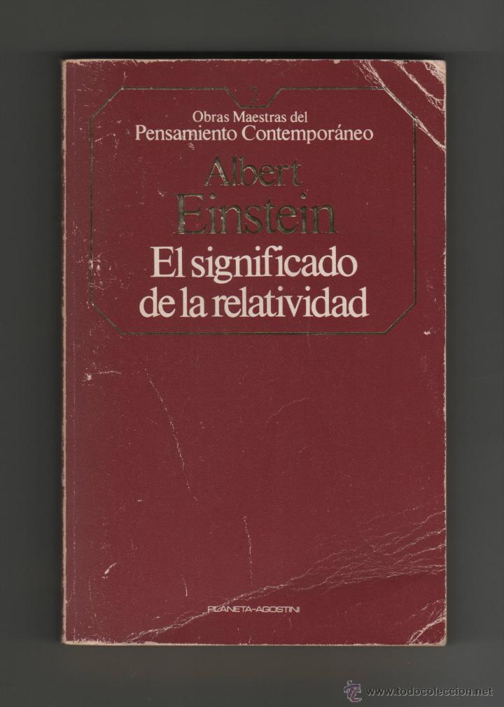 Libros de segunda mano de ciencias: EL SIGNIFICADO DE LA RELATIVIDAD ( ARBERT EINSTEIN). - Foto 1