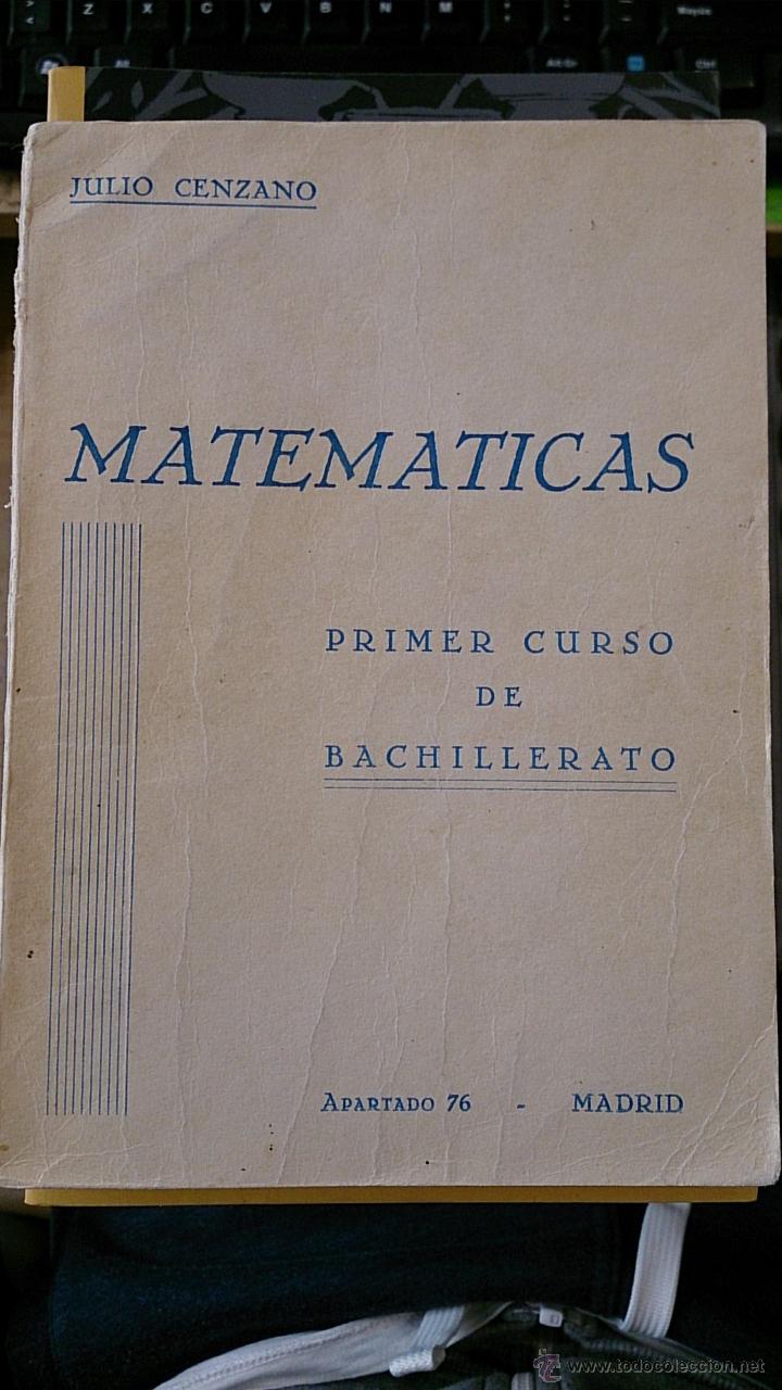 Gebrauchte B&uuml;cher der Wissenschaften: MATEM&Aacute;TICAS. Primer Curso de Bachillerato (Madrid, hacia 1950)